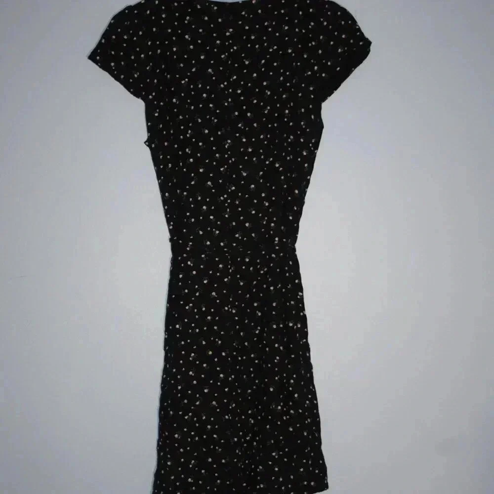 Brandy Melville Mini Floral Print Wrap Dress One Size - Picture 10 of 13